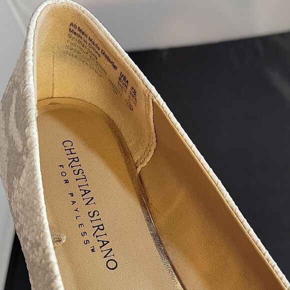 CHRISTIAN SIRIANO SNAKESKIN DESIGN SLIP ON WOMEN"S FLAT - Picture 14 of 15